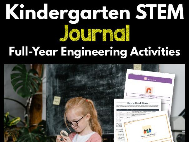 Kindergarten STEM Journal | Full-Year Engineering Activities