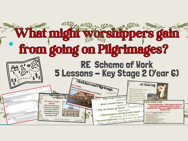 RE Scheme of work: What might worshippers gain from going on Pilgrimages? PPT/Resources