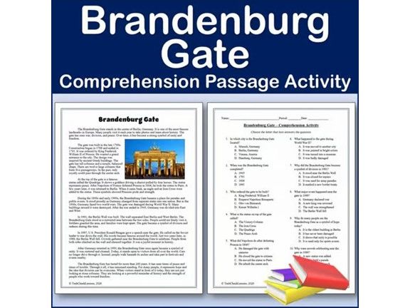 Brandenburg Gate | International Landmarks Reading Comp Passage & Activity