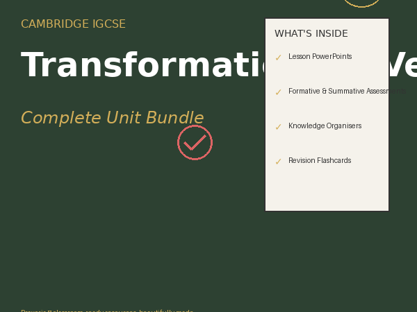 IGCSE Maths (0580) Complete Unit 7 pack