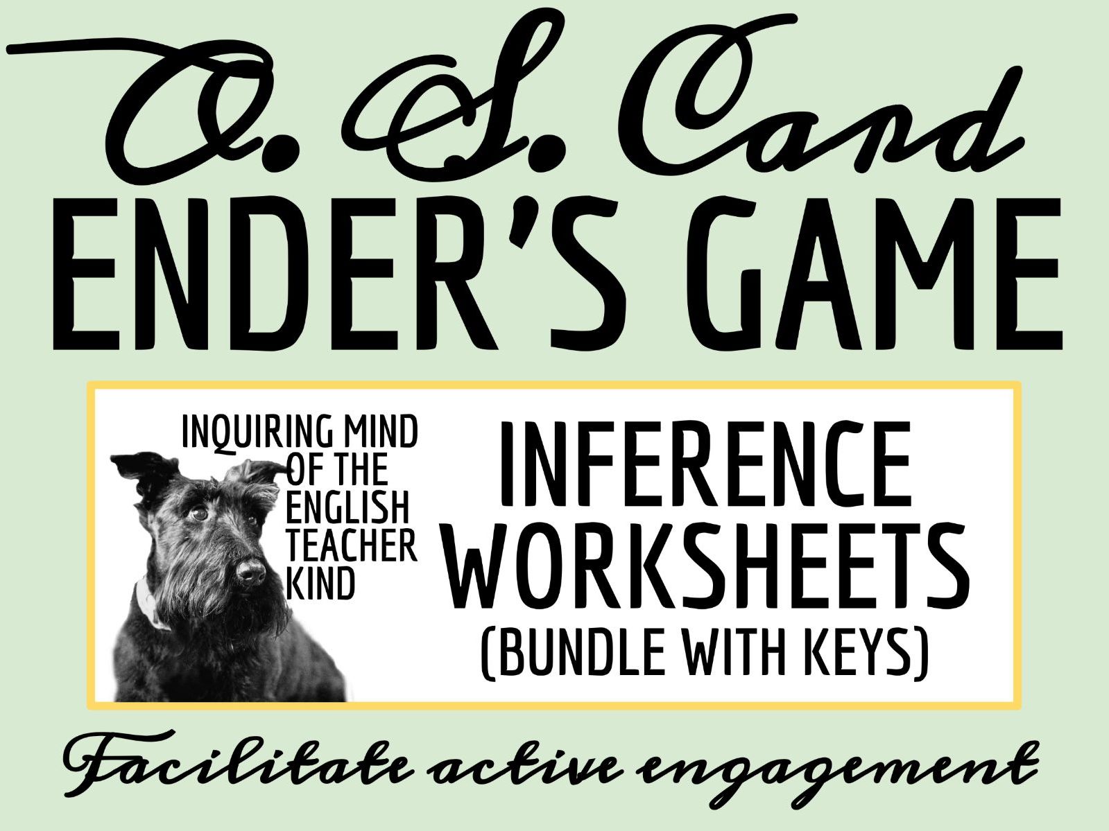 Ender's Game Close Reading Analysis Worksheets Bundle with Answer Keys