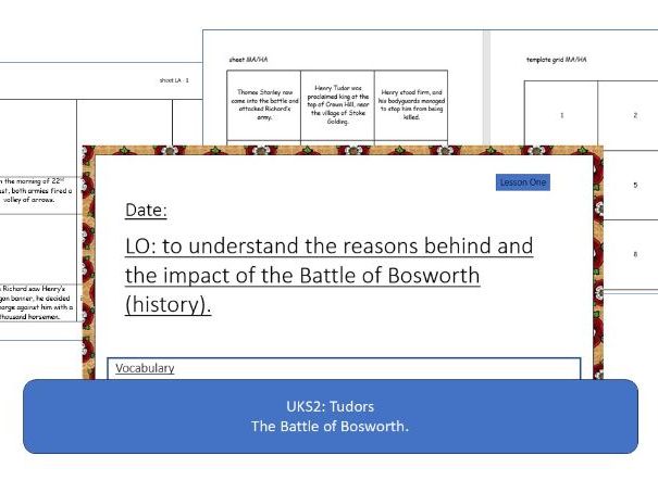 UKS2 Battle of Bosworth - Tudors