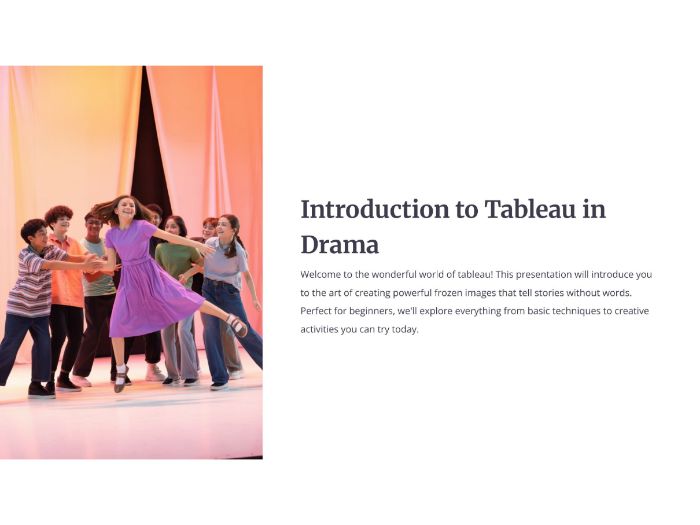 Introduction to Tableau: Drama Lesson
