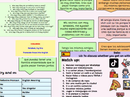 AQA GCSE Spanish Unit 1 Lesson 14 - Me llevo bien con mi familia