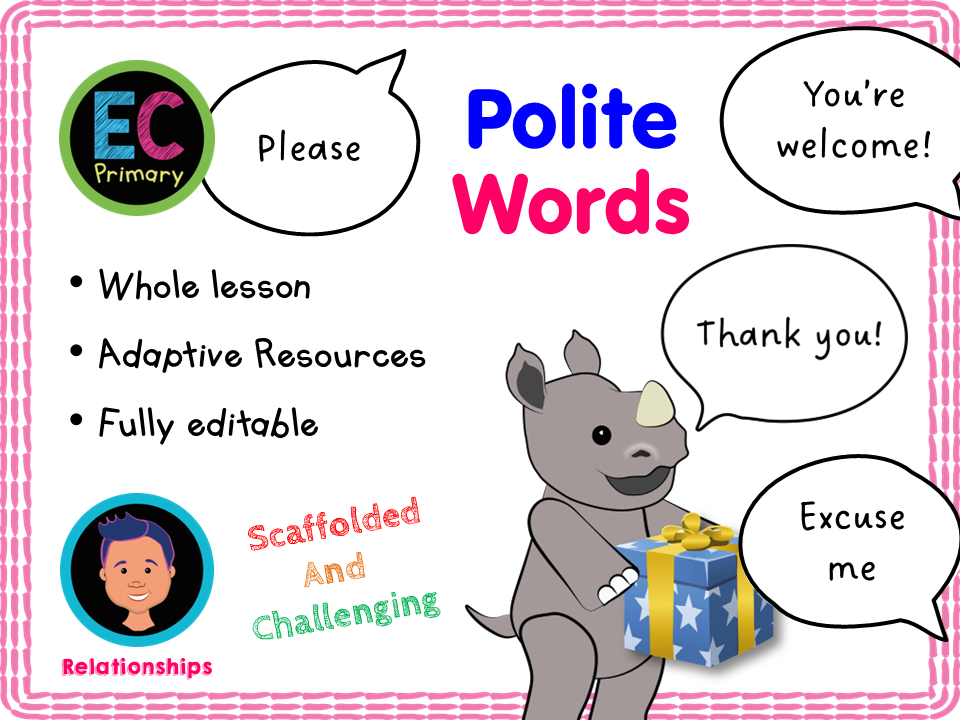 Polite Words - KS1