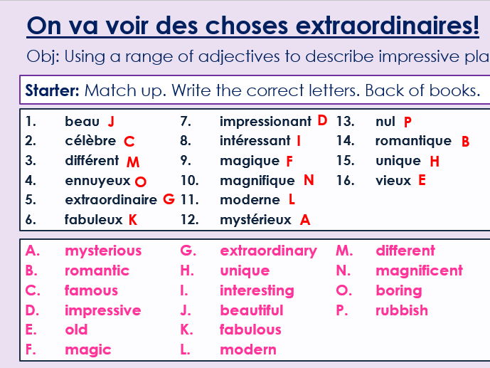 Dynamo 3 Rouge: Module 5. Unit 2, On va voir des choses extraordinaires!
