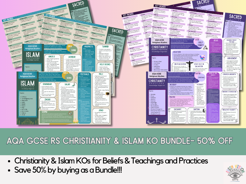 AQA GCSE RS Christianity & Islam KO Bundle- Save 50%