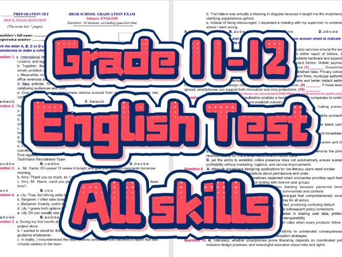 Graduation Test Prep: Vietnamese Cinema, Community Greetings & Border Tech (Gr 11-12)