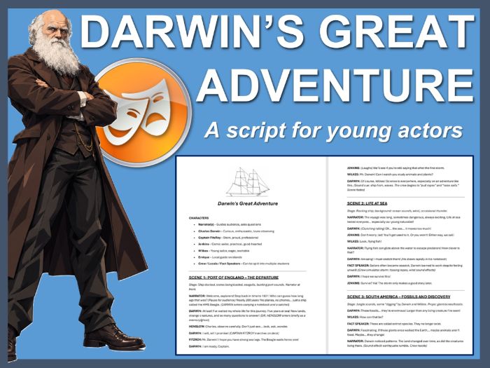 Darwin's Great Adventure: A short script for young actors