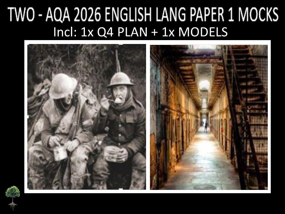 TWO - AQA PAPER 1 | 2026 FULL MOCKS | Q4 PLAN | MODELS