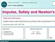 IGCSE Physics: Impulse and Safety Features | Edexcel Modular | Unit 1 | L17