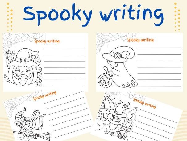 Spooky- Halloween writing- continuous provision