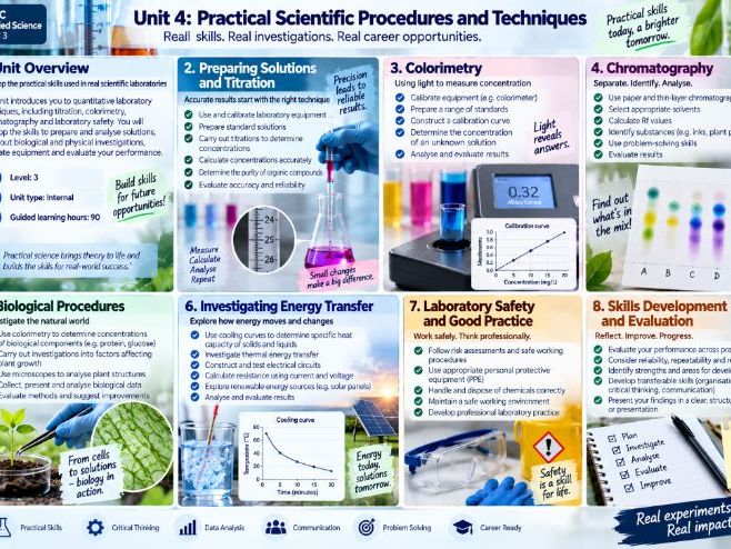 BTEC Applied Science Level 3 AAQ Unit 4 Unit 4: Practical Scientific Procedures and Techniques