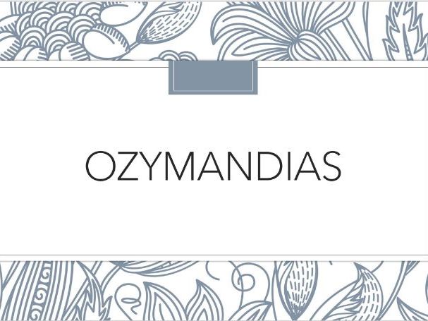 Ozymandias Poem Breakdown