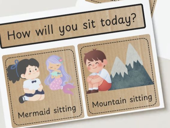 Alternative ways to sit on the carpet