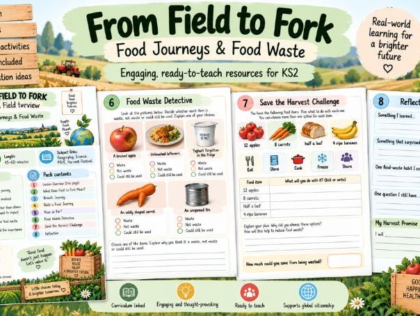 Harvest Festival From Field to Fork | Food Journeys & Waste