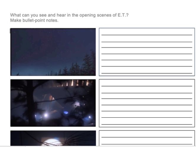 English: How Screenwriters Create Suspense (KS2), using E.T. as a case study