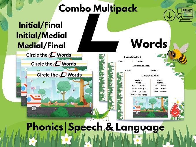 L Words Combo Multipack-Speech&Language|Phonics