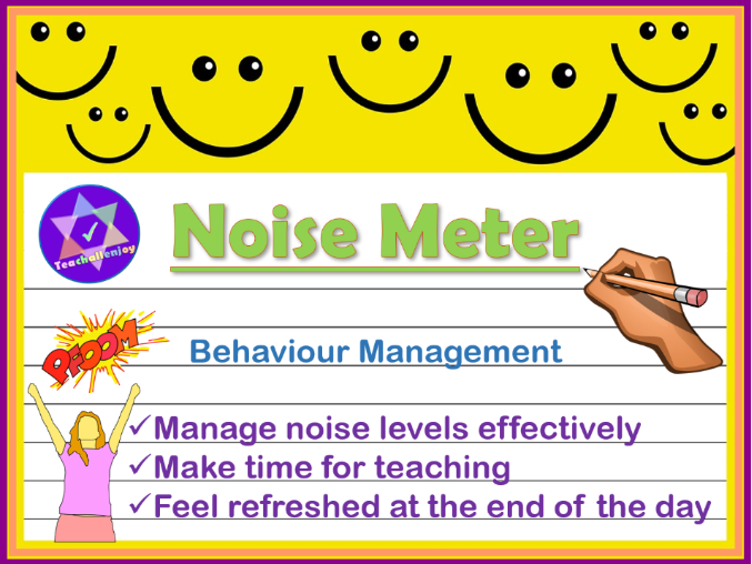 Noise Meter Display, Noiseometer, Classroom Noise Monitor, Behaviour