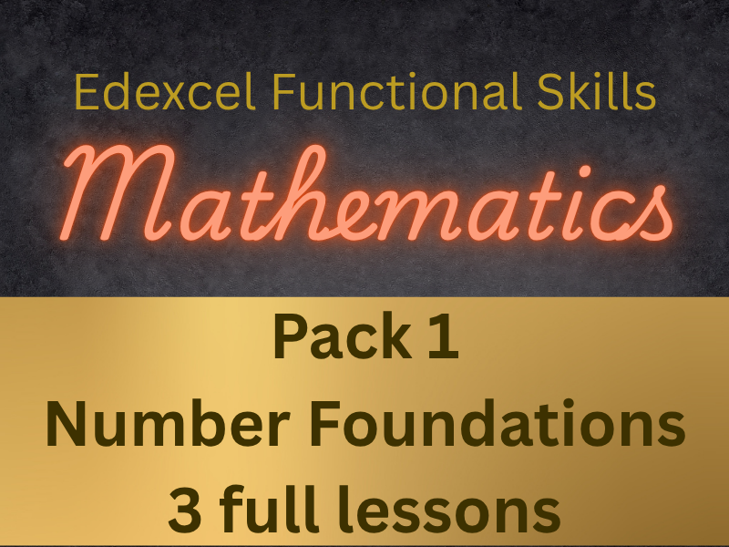 Functional Skills Maths Level 2 Pack 1: Number Foundations - 3 lessons