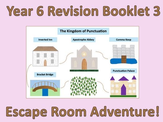 Year 6 SATs SPAG Revision Booklet 3 - Escape Room Adventure