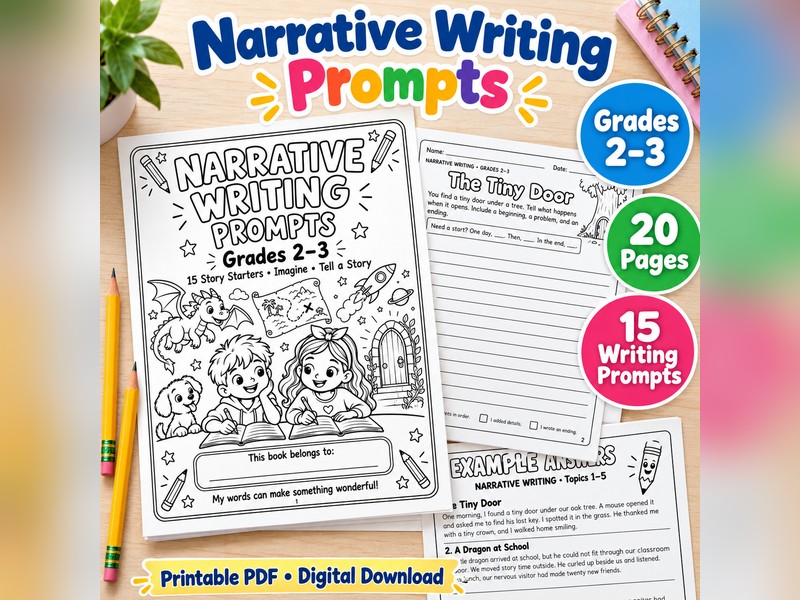 Narrative Writing Prompts Grades 2-3