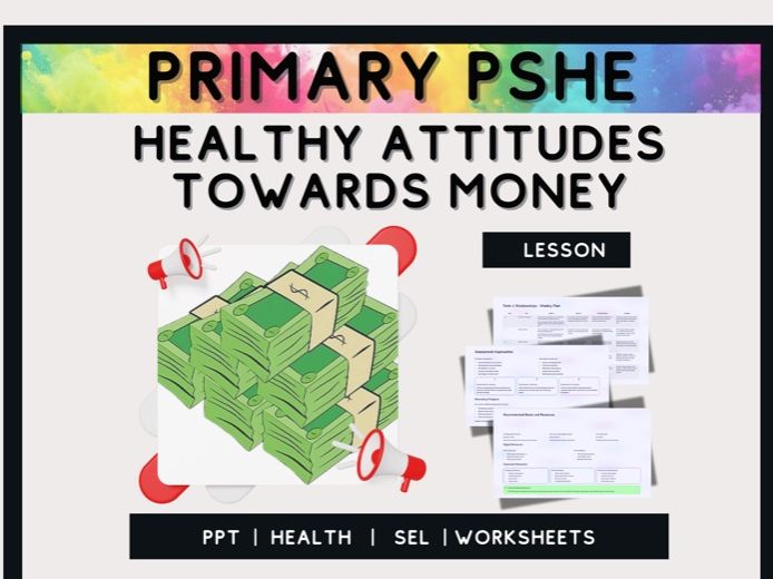 Healthy Attitudes Toward Money – Financial Literacy 2-Week Lesson Pack (Primary)