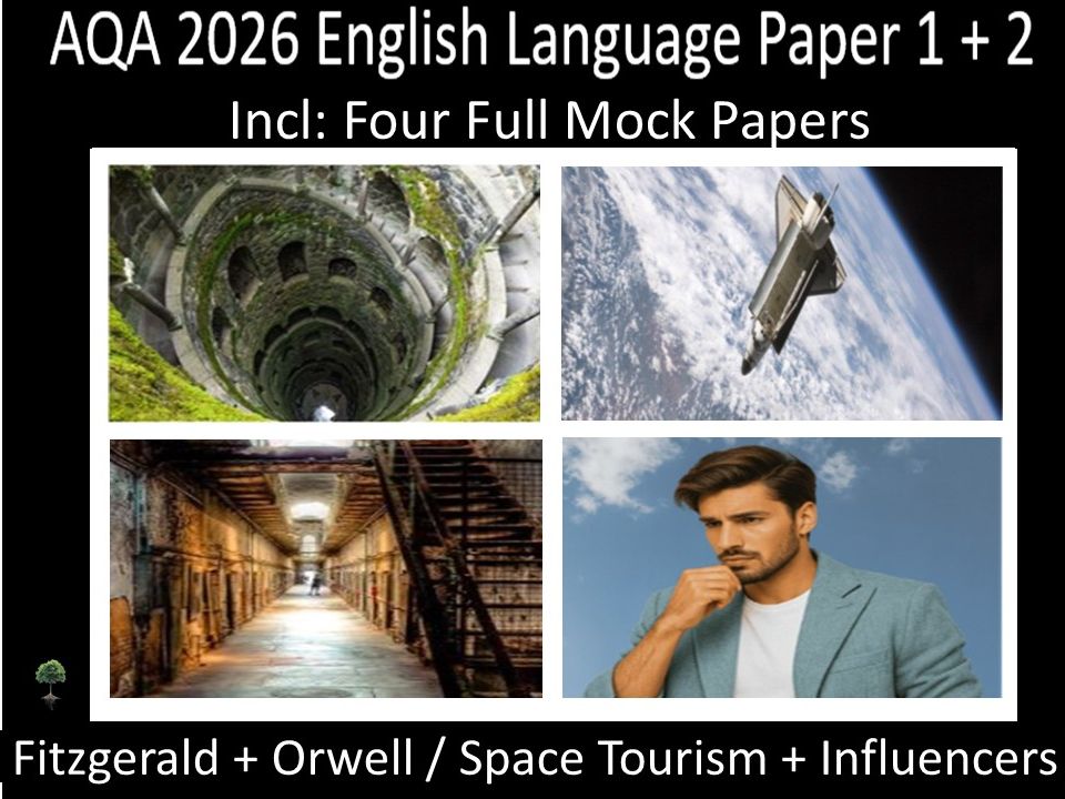 Four AQA 2026 English Language Paper 1 + 2 Mocks | Models