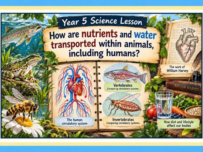 Year 5 How are nutrients and water transported within animals, including humans? Science Lesson