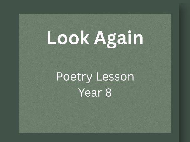 In Plain Sight — Reading & Writing Lesson | Extended Metaphor & Interpretation | Year 8 (KS3)