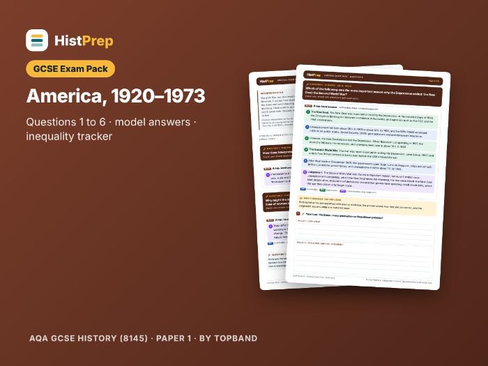 America 1920–1973 Exam Pack (AQA)