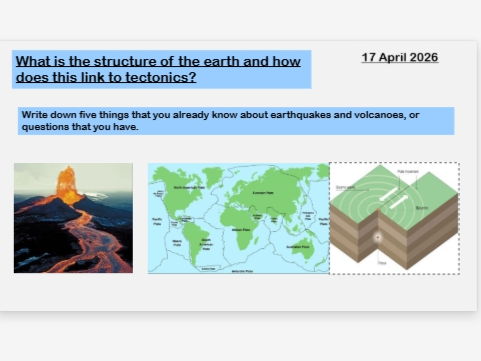 What is the structure of the earth and how does this link to tectonics?