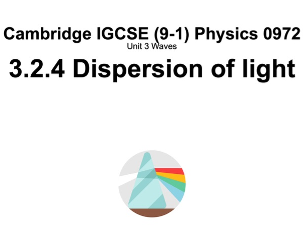 Dispersion of Light — Full Lesson [IGCSE Physics]