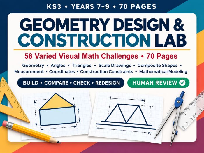 Geometry Design & Construction – KS3 Maths – 70 Pages