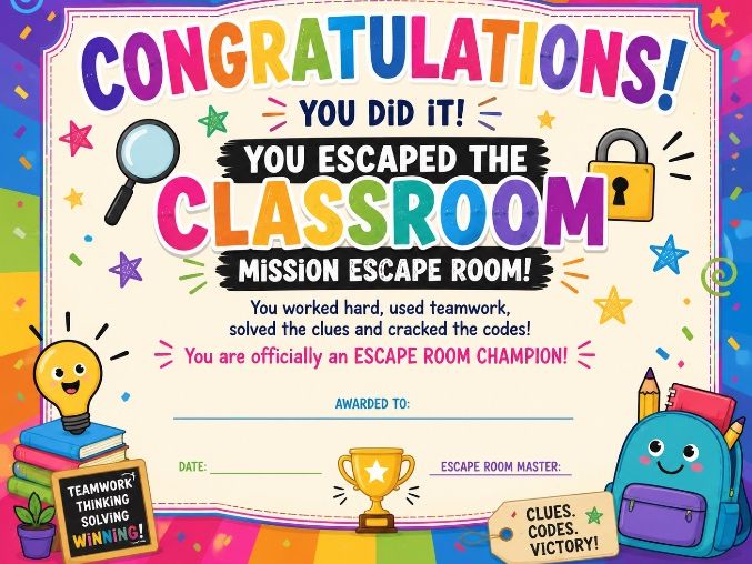 Mission Escape Room.
