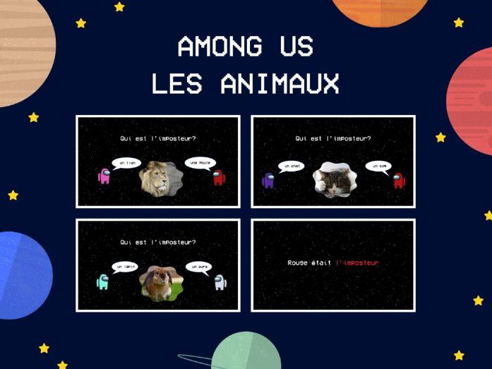 AMONG US - Les animaux