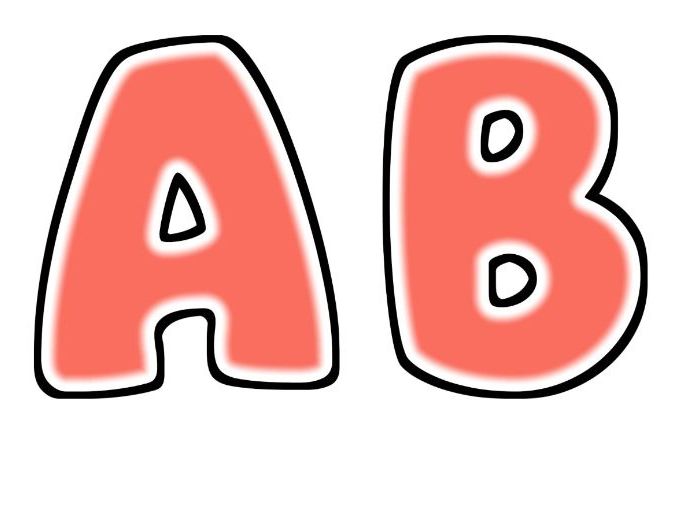 Bright Coral Glow Bubble Letters | Bulletin Board Letters | Classroom Display Pack