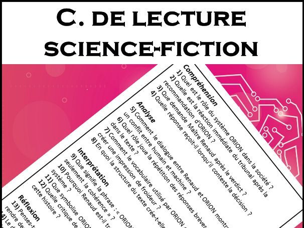 Compréhension de lecture - Nouvelle de science-fiction