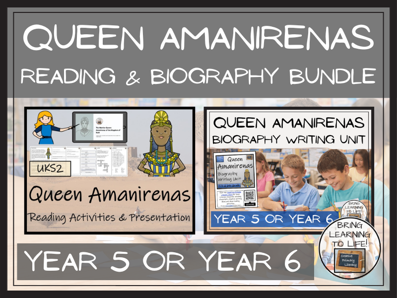 Queen Amanirenas Reading Comprehension & Biography Bundle | UKS2