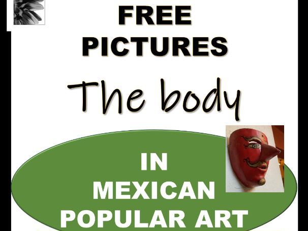 Spanish Body Parts Vocabulary with Mexican Popular Art Images - FREE