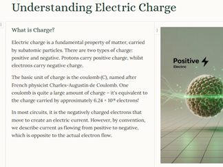 iGCSE Physics - 4.2.2 Electric Current CORE