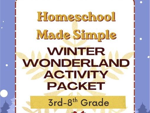Winter Wonderland Activity Packet | Grades 3rd-8th