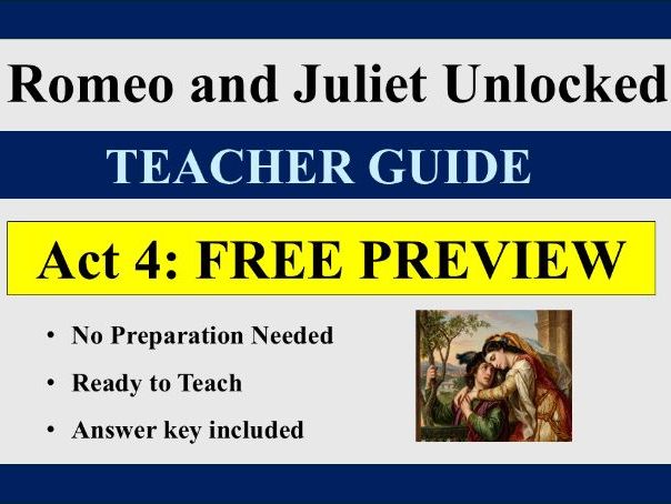 Romeo and Juliet – Act 4 (Abridged Version) Free Sample