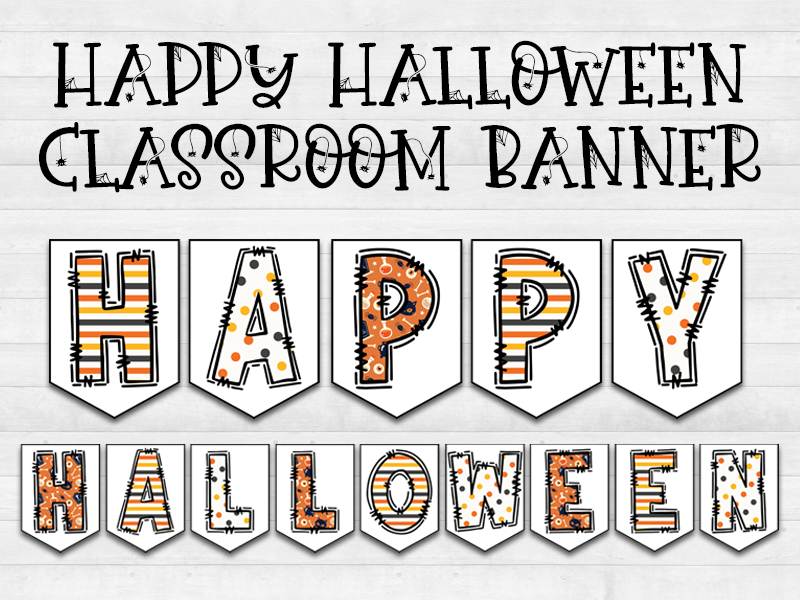 Happy Halloween Decorative Banner Teaching Resources