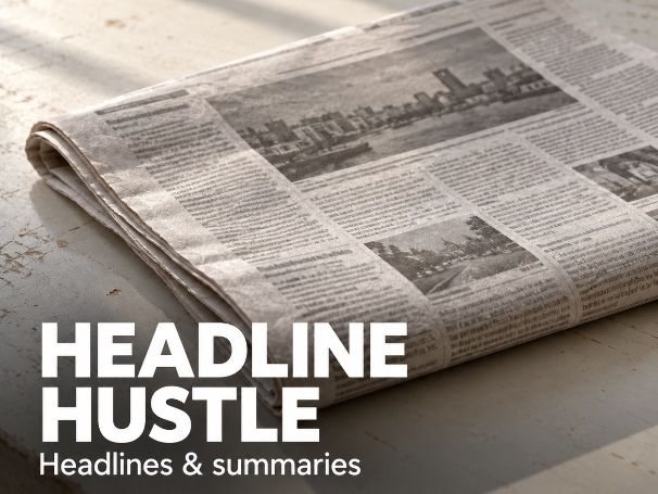 Headline Hustle: KS3 Headlines, Summaries and Reading Comprehension Game