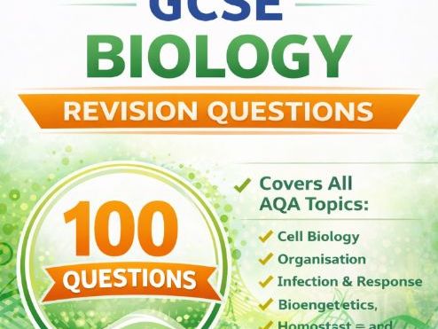 GCSE Biology Revision Workbook – 100 Exam Questions + Answers | AQA Biology |