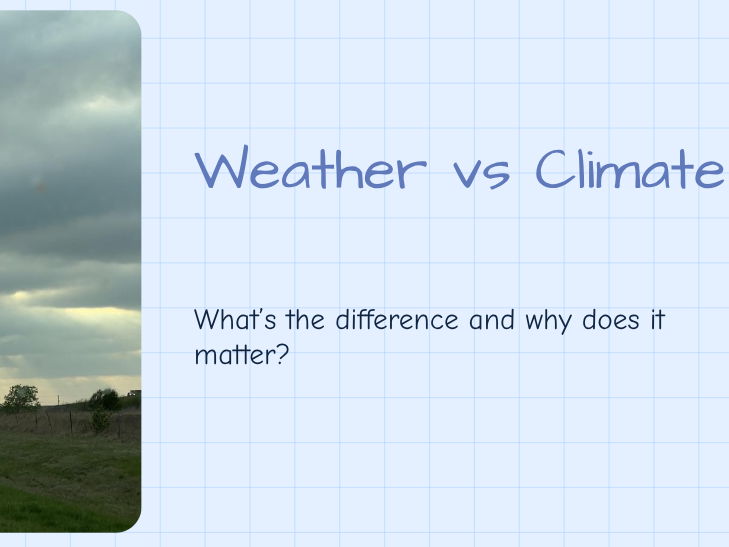 Year 7 - Weather - Weather vs Climate
