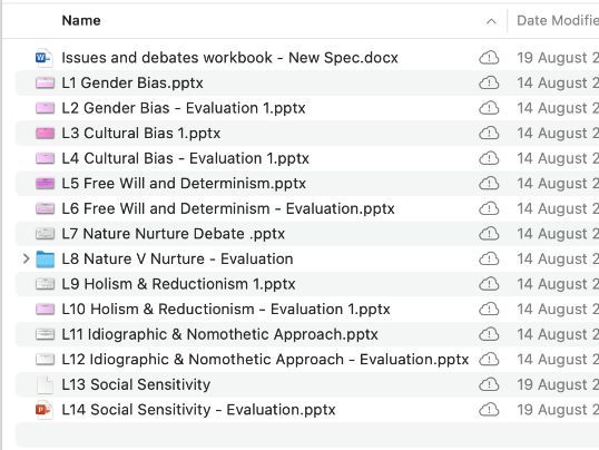 AQA A Level Psychology Issues & Debates Lessons & Workbook – NEW SPEC (7182)/Teaching from 2025