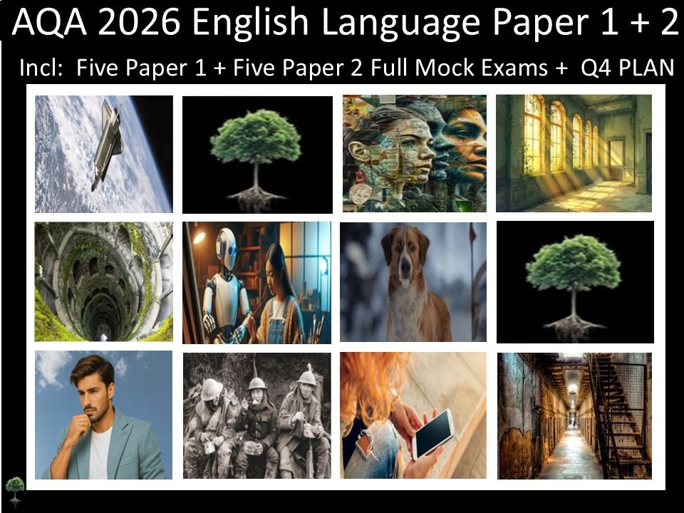 Ten AQA 2026 English Language Paper 1 + 2 Mocks | Q4 Plan