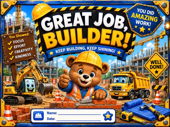 Construction Math Worksheets | Counting, Addition & Number Activities | Kindergarten–1st Grade
